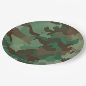 軍隊迷彩パターン（陸軍） ペーパープレート (アングル)