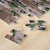 軍隊迷彩布 ジグソーパズル (側面)