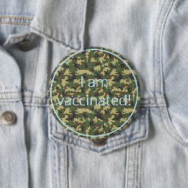 軍隊迷彩柄パターンIは予防接種 缶バッジ