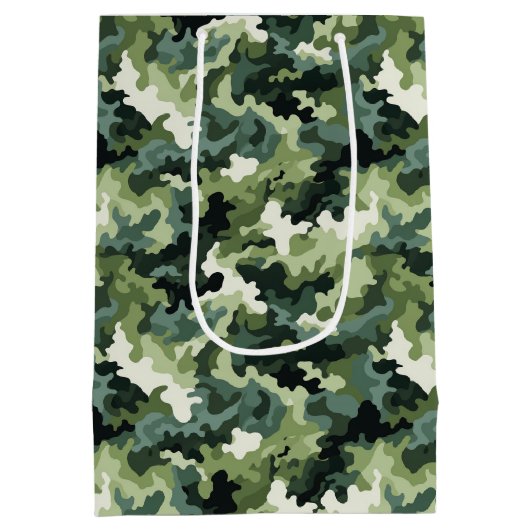 軍隊迷彩柄抱き枕 ミディアムペーパーバッグ (裏面)