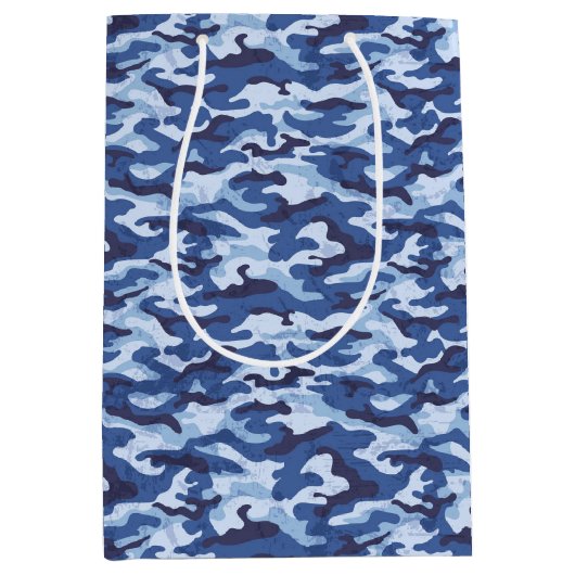 軍隊迷彩柄抱き枕 ミディアムペーパーバッグ (正面)