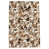 軍隊迷彩柄抱き枕 ミディアムペーパーバッグ (正面)