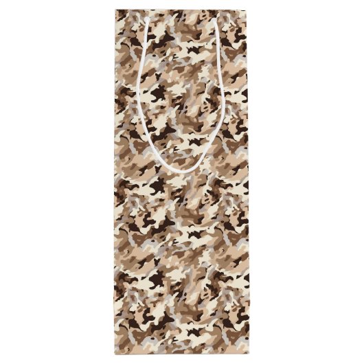 軍隊迷彩柄抱き枕 ワインギフトバッグ (裏面)