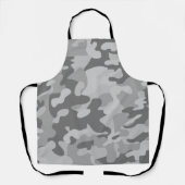 軍隊迷彩柄石板灰色の沿岸灰白銀 エプロン (正面)