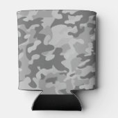 軍隊迷彩柄石板灰色コースタルグレー銀スチリ 缶クーラー (裏面)