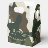 軍隊迷彩柄陸軍誕生日パーティー好意ボックス フェイバーボックス (オープン)