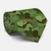 軍隊迷彩柄2タイ ネクタイ (ロール)