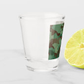 軍隊迷彩模様（軍隊） ショットグラス (左)