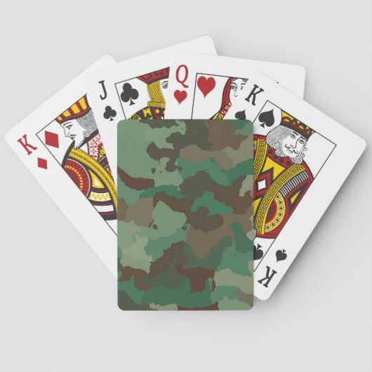 軍隊迷彩模様(軍隊) トランプ (裏面)