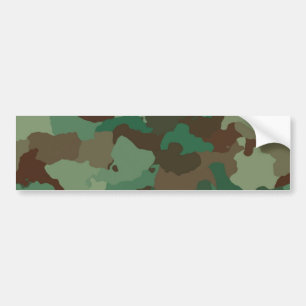軍隊迷彩模様(軍隊) バンパーステッカー
