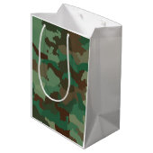 軍隊迷彩模様（軍隊） ミディアムペーパーバッグ (裏面アングル)