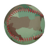 軍隊迷彩模様（軍隊） 野球ボール (正面左)