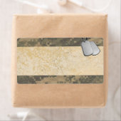 軍隊迷彩犬のタグ ラベル (インサイチュ)