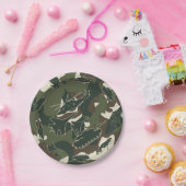 軍隊迷路軍タンクジェットパーティープレート ペーパープレート (パーティー)