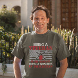 軍隊退役軍人グランドパパパトリオティック Tシャツ