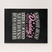 軍隊退役軍人ドーターダディの小さな女の子 ジグソーパズル (横)