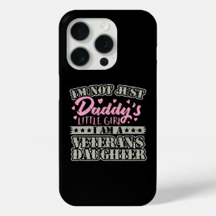 軍隊退役軍人ドーターダディの小さな女の子 iPhone 15 PROケース