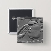 軍隊退役軍人ヒーロー 缶バッジ (正面&裏面)