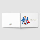 軍隊退役軍人メモリアルアメリカ国旗の葬儀 ゲストブック (全面)