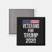軍隊退役軍人2020トランプ選挙アンチジョー マグネット (正面/裏面)
