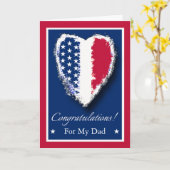 軍隊退職おめでとうございます カード (黄色い花)