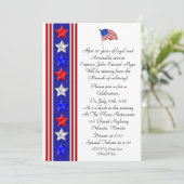 軍隊退職パーティの招待状 招待状 (スタンド正面)