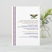 軍隊退職パーティの招待状 招待状 (スタンド正面)