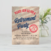 軍隊退職パーティの招待状 招待状 (スタンド正面)