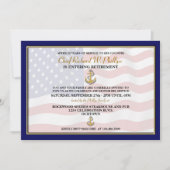 軍隊退職パーティの招待状 招待状 (正面)