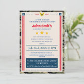 軍隊退職パーティの招待状 招待状 (スタンド正面)