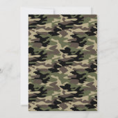 軍隊退職パーティの招待状 招待状 (裏面)