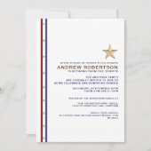 軍隊退職パーティの招待状 招待状 (正面)