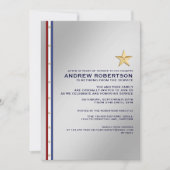 軍隊退職パーティの招待状 招待状 (正面)