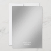 軍隊退職パーティの招待状 招待状 (裏面)