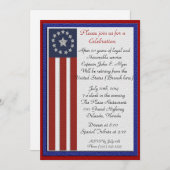 軍隊退職パーティの招待状 招待状 (正面/裏面)