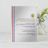 軍隊退職パーティの招待状 招待状 (スタンド正面)