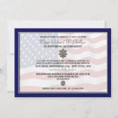 軍隊退職パーティの招待状 招待状 (正面)