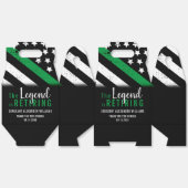 軍隊退職パーティー陸軍薄いグリーンライン フェイバーボックス (見開き)