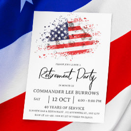 軍隊退職パーティー チラシ