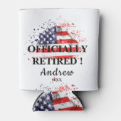 軍隊退職パーティー 缶クーラー (正面)