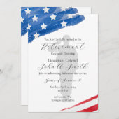 軍隊退職招待状 招待状 (正面/裏面)