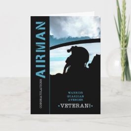 軍隊退職祝い航空従事者 カード