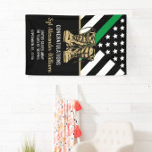 軍隊退職緑線旗愛国軍 横断幕 (インサイチュ)