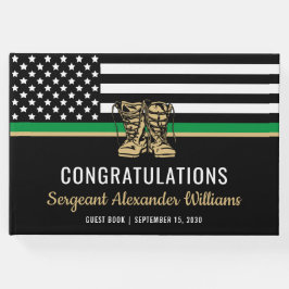 軍隊退職金の薄い緑のライン旗軍 ゲストブック