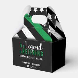 軍隊退職金の薄い緑のライン旗軍 フェイバーボックス