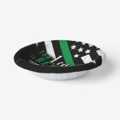 軍隊退職金の薄い緑のライン旗軍 ペーパーボウル (傾斜あり)