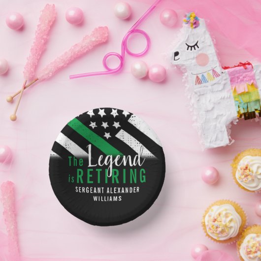 軍隊退職金の薄い緑のライン旗軍 ペーパーボウル (パーティー)