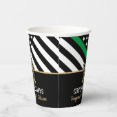 軍隊退職金の薄い緑のライン旗軍 紙コップ (右)