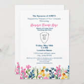 軍隊配偶者ウェルカムカスタムフローラのダウンロード 招待状 (正面/裏面)