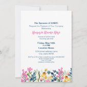 軍隊配偶者ウェルカムフローラのダウンロード 招待状 (正面)